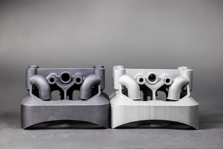 Dezelfde manifold-geometrie geprint in twee materialen